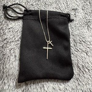 16”-18” Silver Cross Necklace